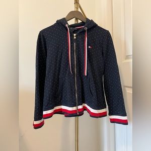 Tommy Hilfiger Navy Blue Polka Dot Sweater